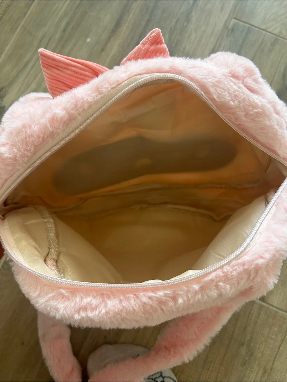 Plush Crossbody Bag for Kids - Pink